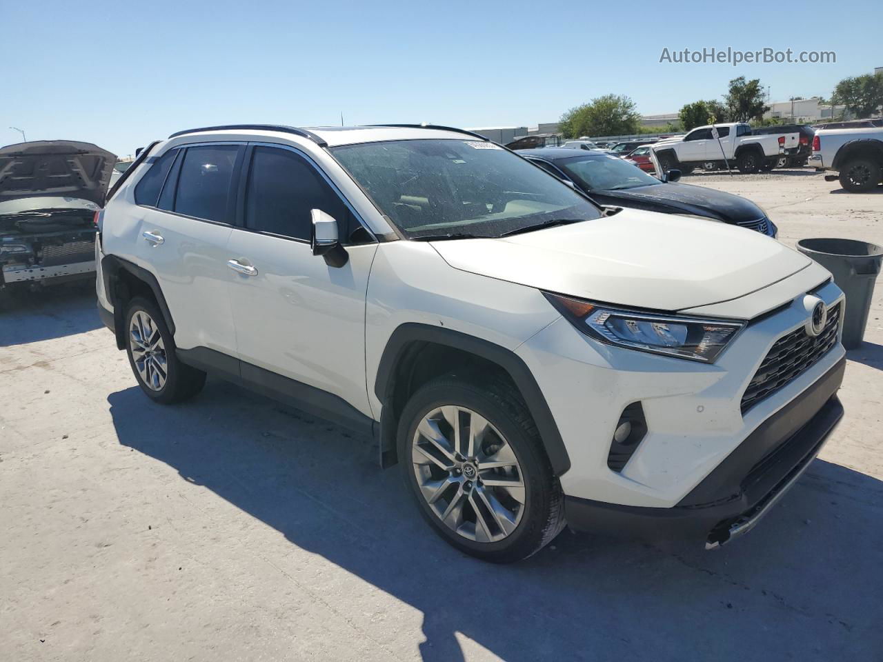 2019 Toyota Rav4 Limited Белый vin: 2T3Y1RFV4KC011395