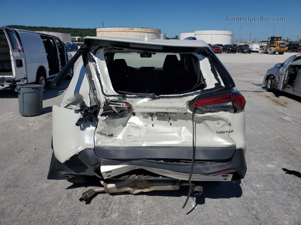 2019 Toyota Rav4 Limited White vin: 2T3Y1RFV4KC011395