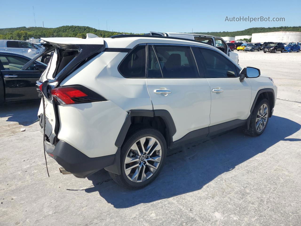 2019 Toyota Rav4 Limited White vin: 2T3Y1RFV4KC011395