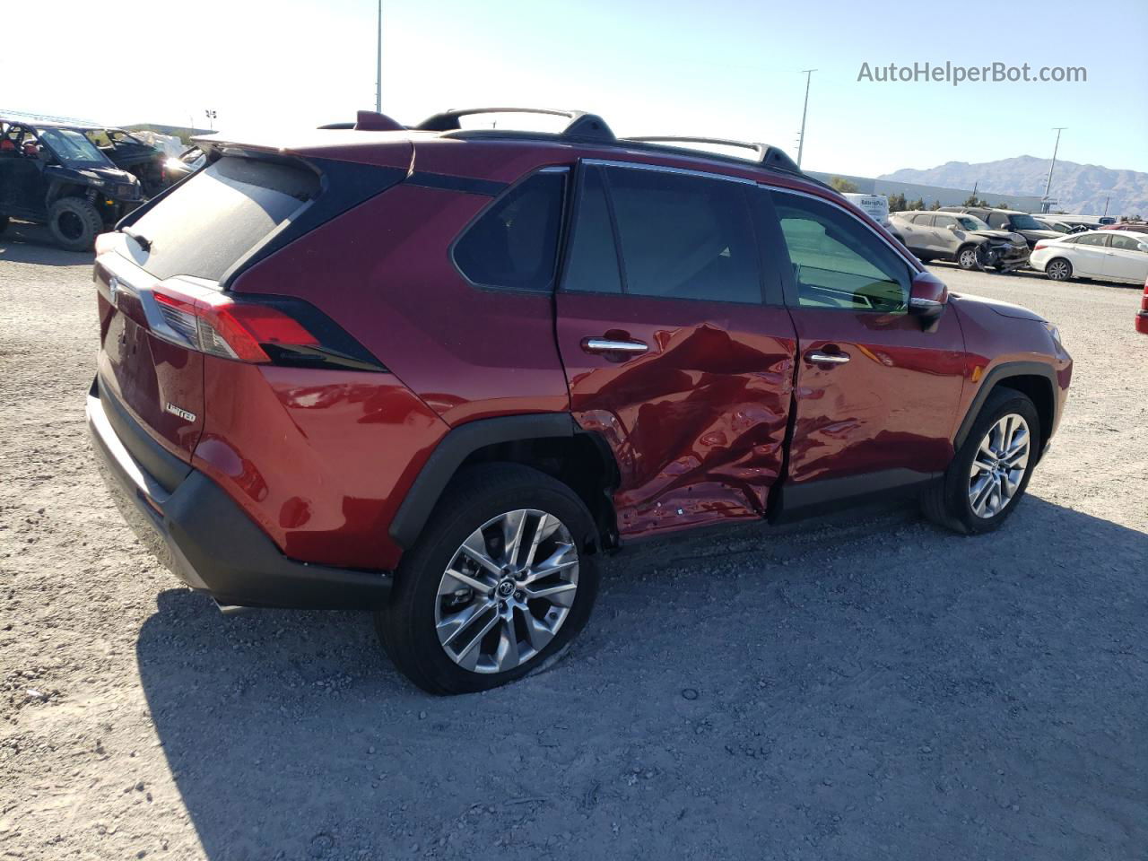 2019 Toyota Rav4 Limited Burgundy vin: 2T3Y1RFV5KW001151