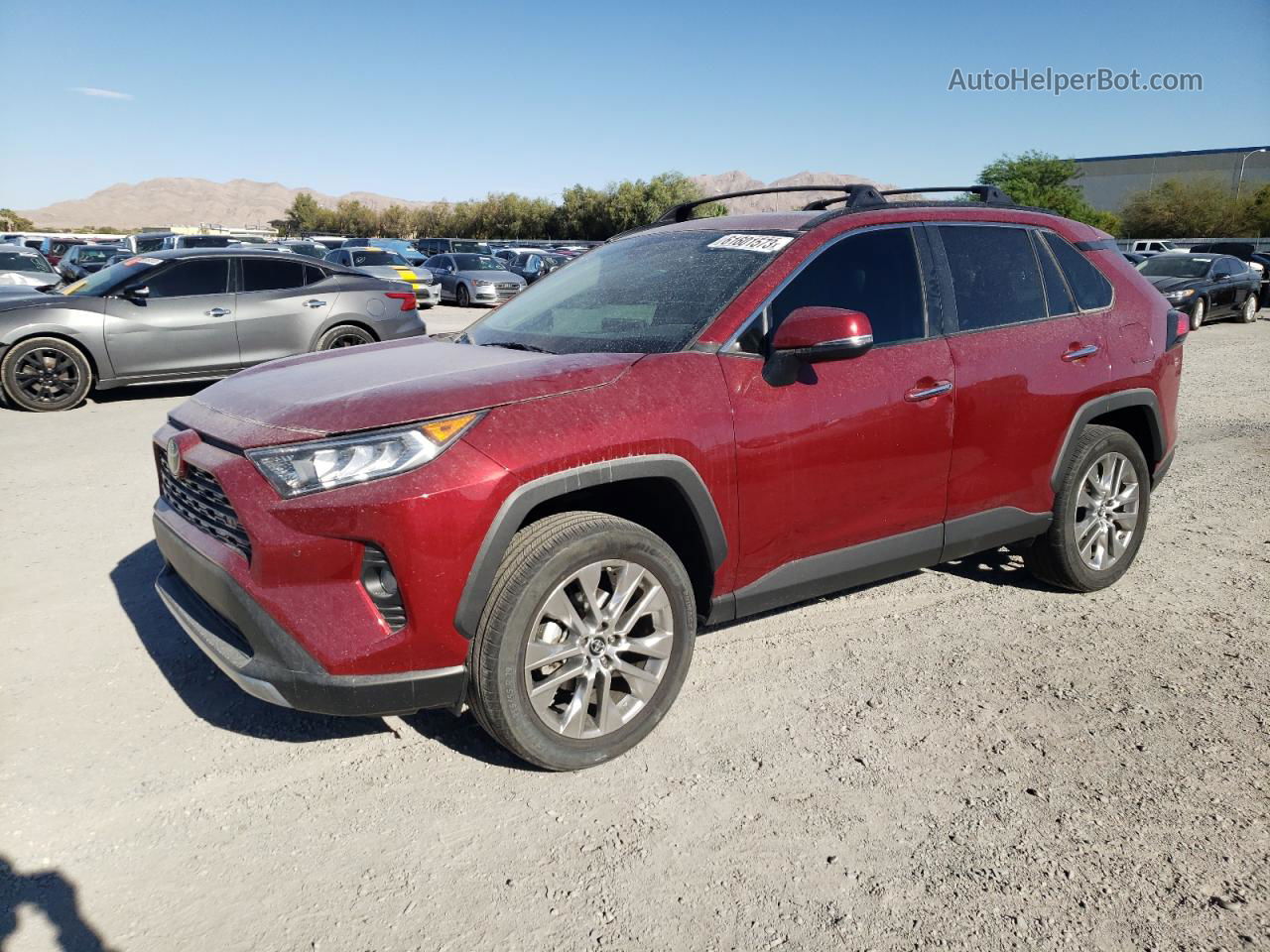 2019 Toyota Rav4 Limited Бордовый vin: 2T3Y1RFV5KW001151