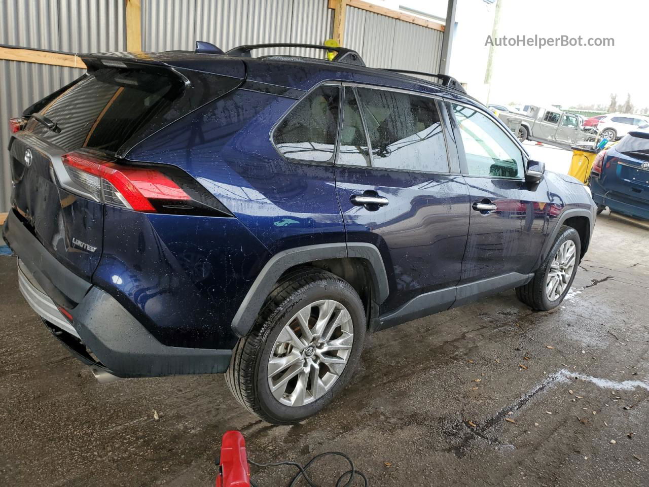 2019 Toyota Rav4 Limited Синий vin: 2T3Y1RFV6KW001675