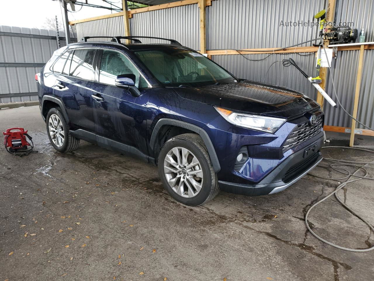 2019 Toyota Rav4 Limited Синий vin: 2T3Y1RFV6KW001675