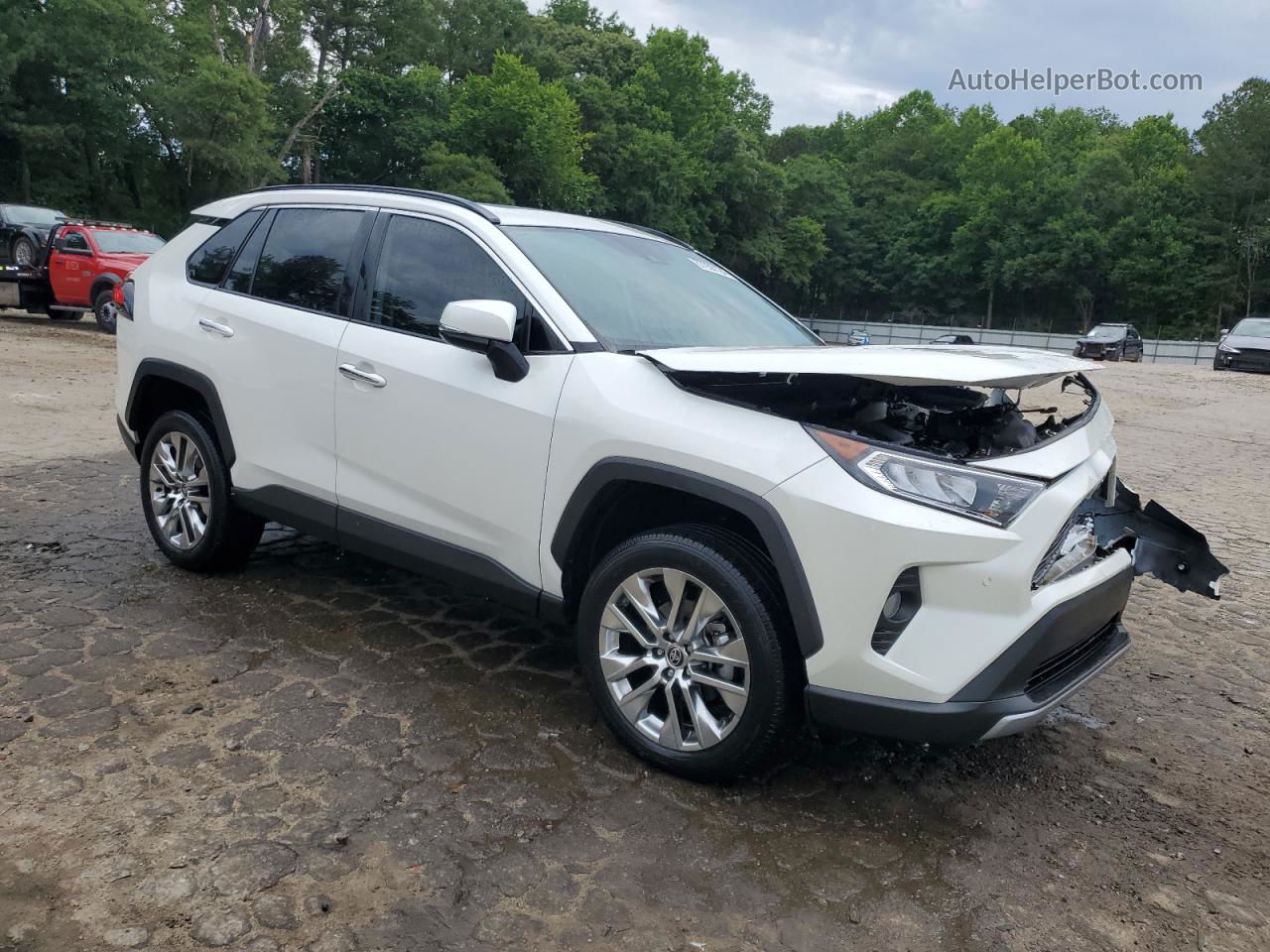 2021 Toyota Rav4 Limited White vin: 2T3Y1RFV6MW135430