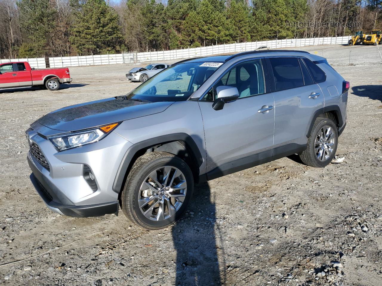 2019 Toyota Rav4 Limited Серебряный vin: 2T3Y1RFV7KC007275