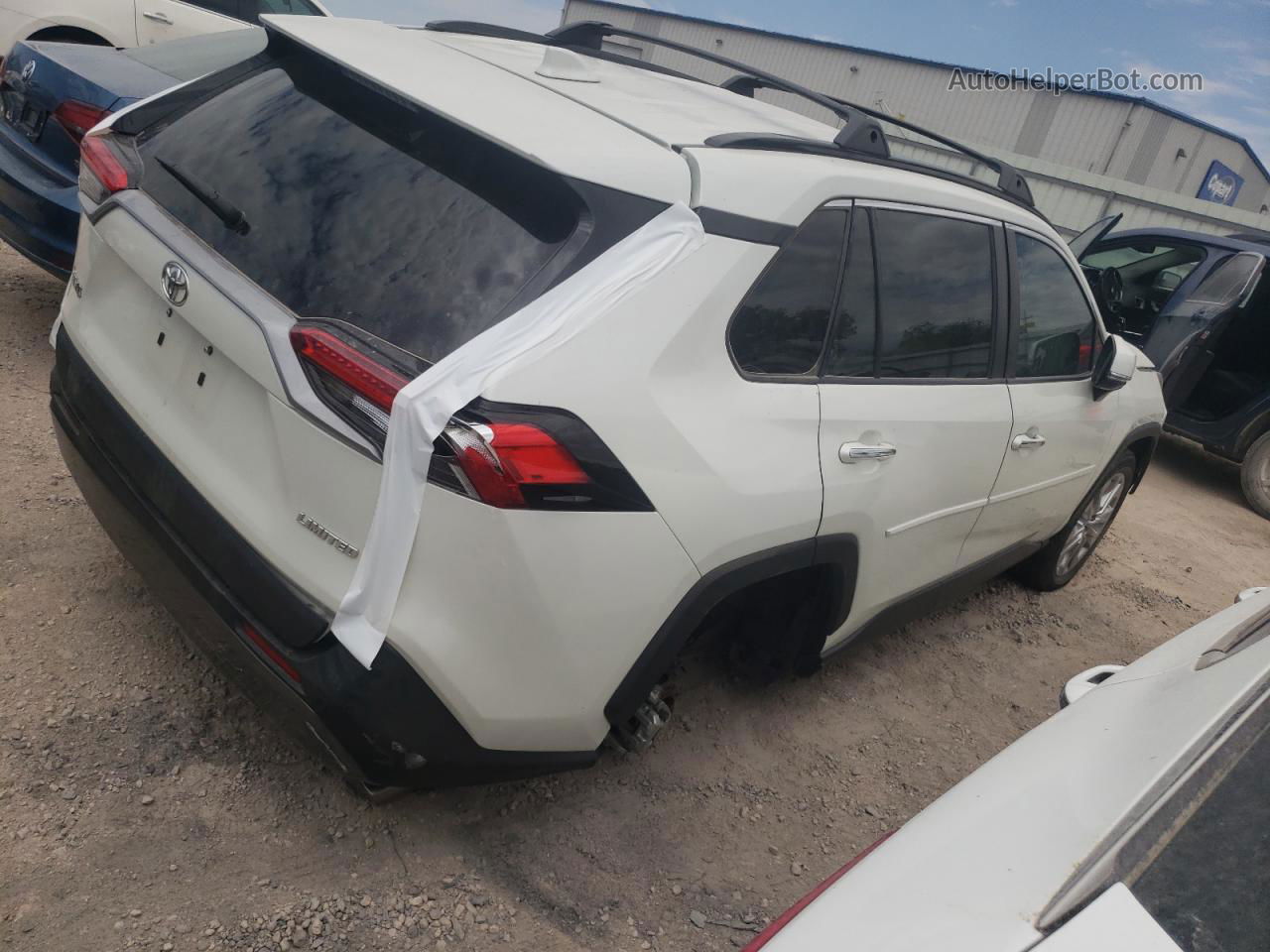 2019 Toyota Rav4 Limited White vin: 2T3Y1RFV7KC021256