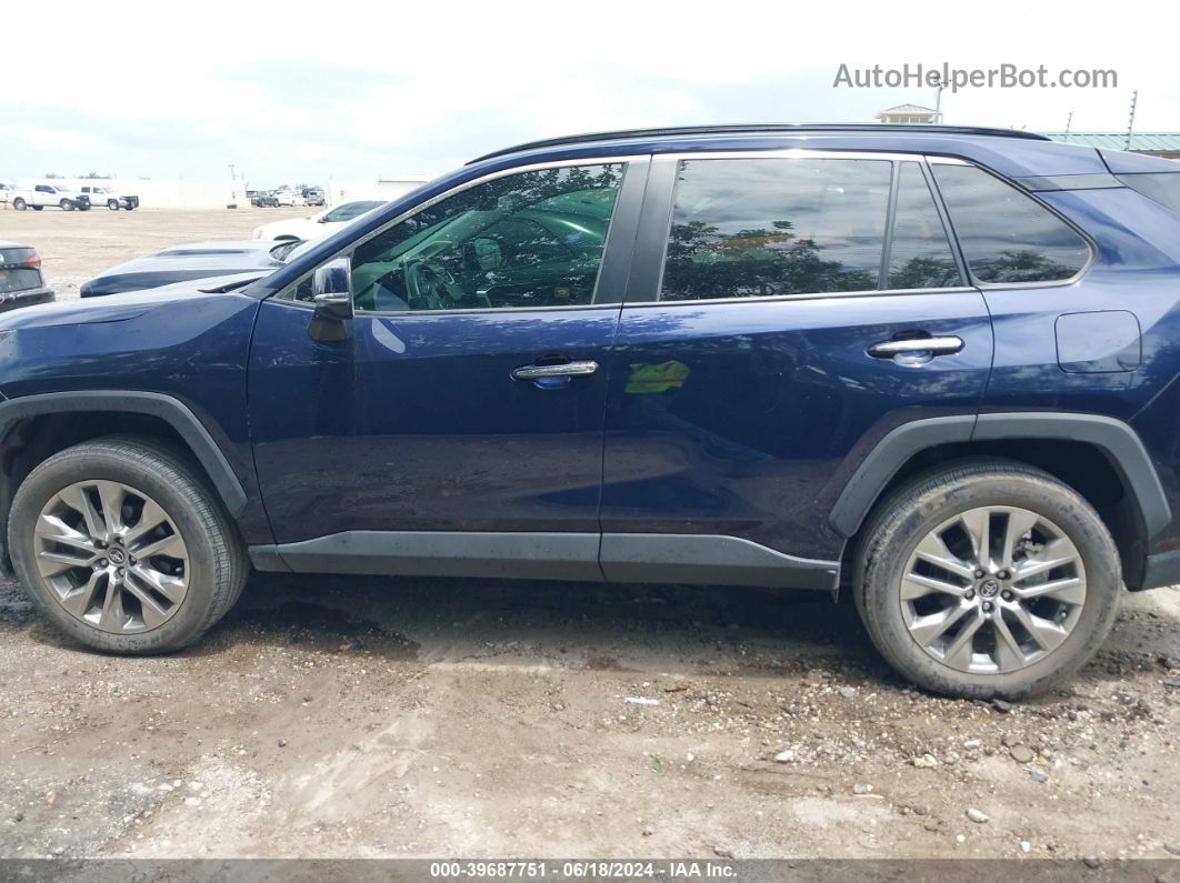 2020 Toyota Rav4 Limited Синий vin: 2T3Y1RFV9LW070748