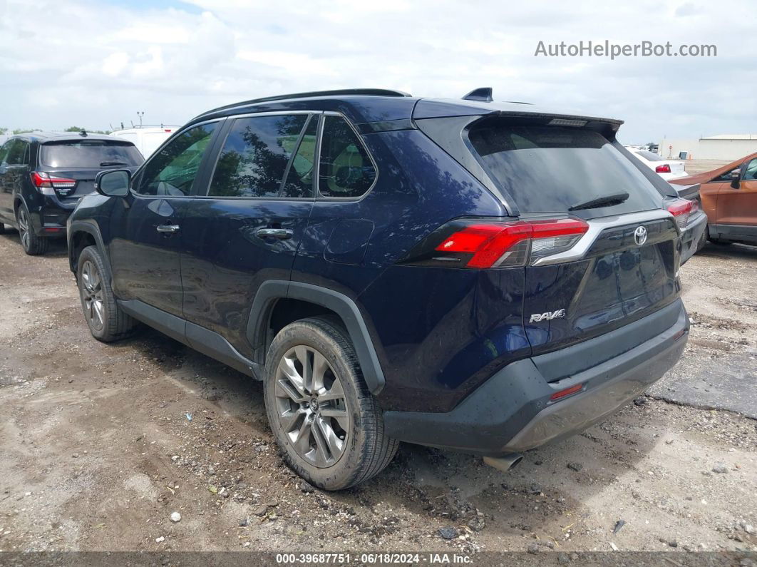 2020 Toyota Rav4 Limited Синий vin: 2T3Y1RFV9LW070748