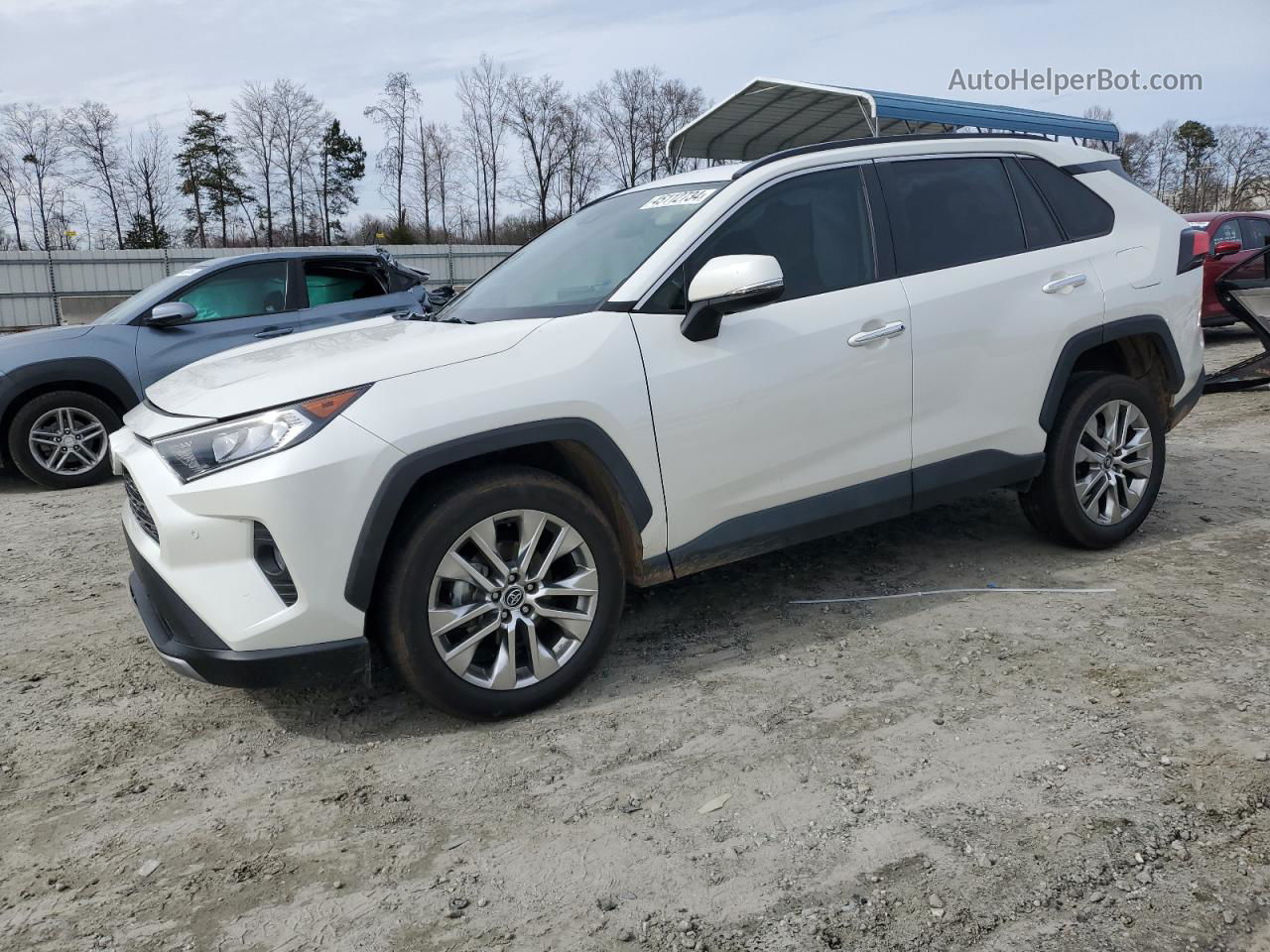 2020 Toyota Rav4 Limited White vin: 2T3Y1RFVXLW095867