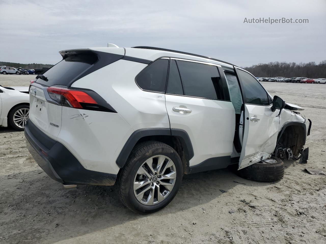 2020 Toyota Rav4 Limited White vin: 2T3Y1RFVXLW095867