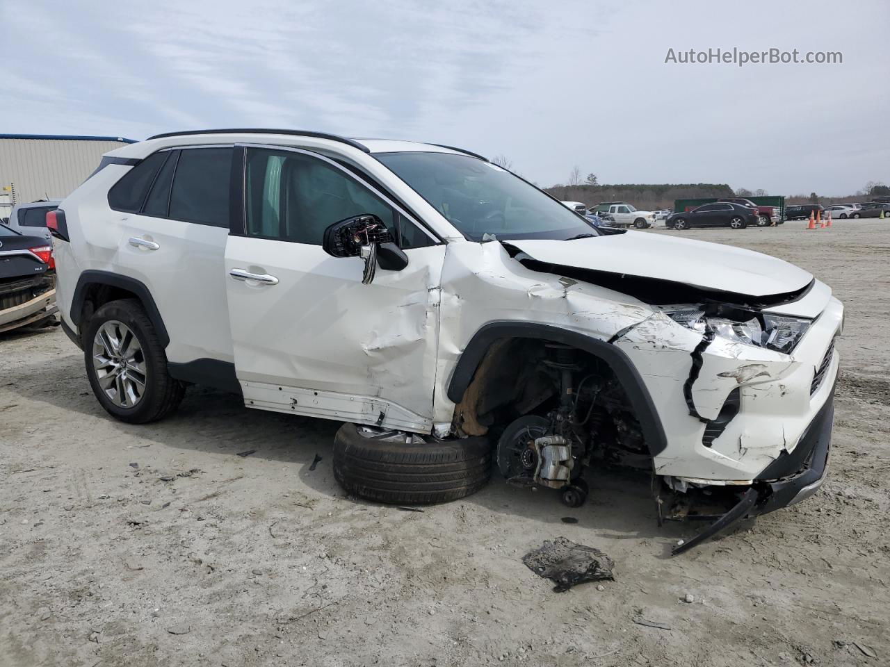 2020 Toyota Rav4 Limited White vin: 2T3Y1RFVXLW095867