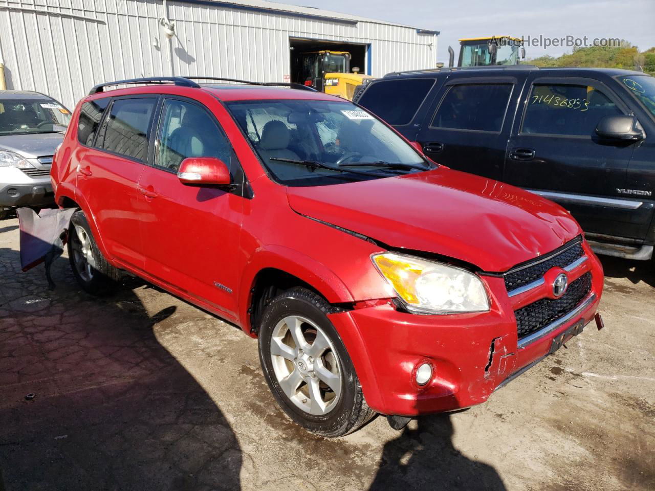 2010 Toyota Rav4 Limited Red vin: 2T3YF4DV3AW039032