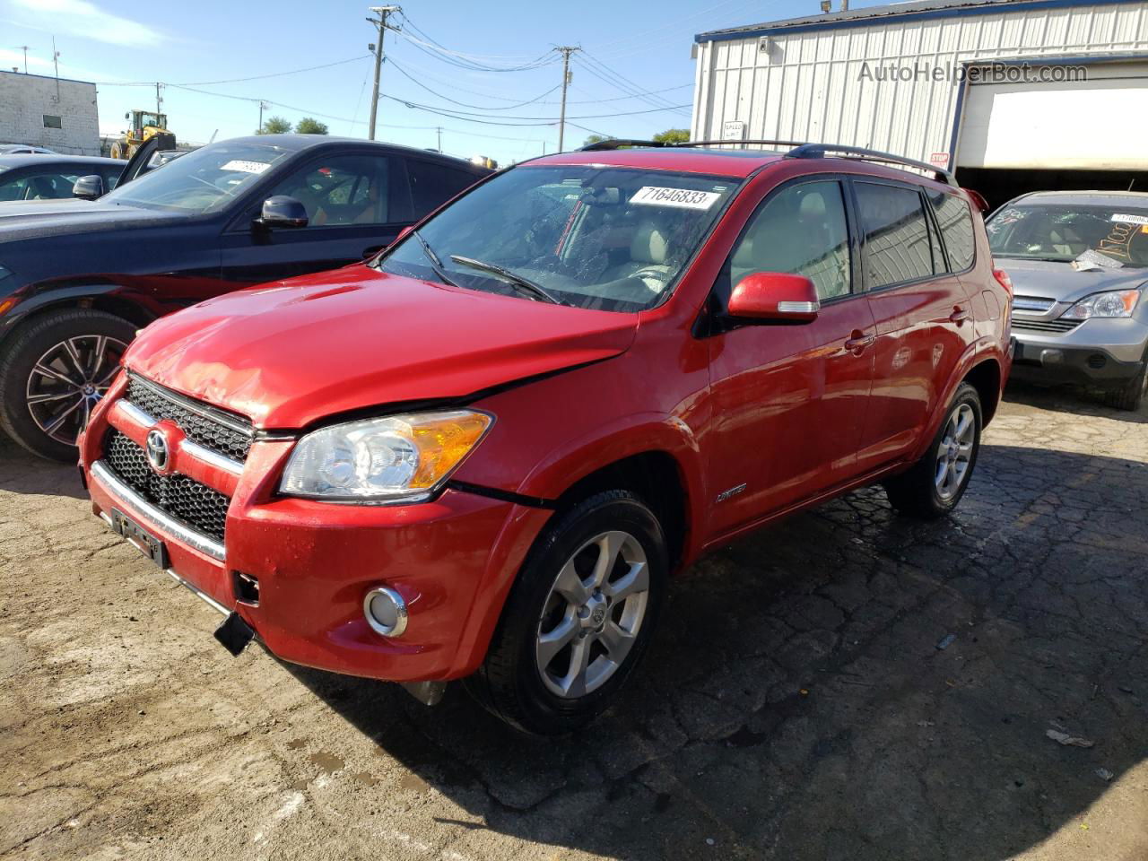 2010 Toyota Rav4 Limited Red vin: 2T3YF4DV3AW039032