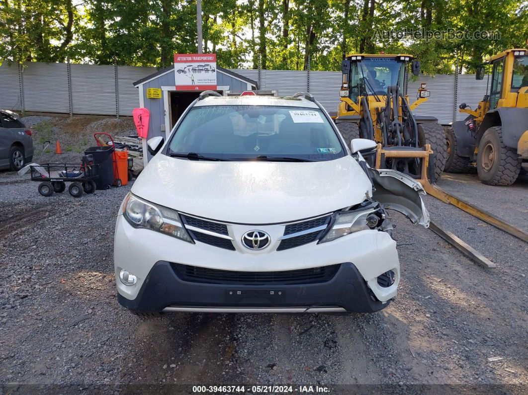 2015 Toyota Rav4 Limited White vin: 2T3YFREV0FW232323