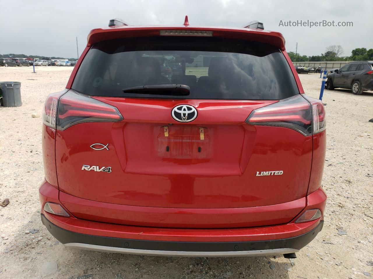 2017 Toyota Rav4 Limited Red vin: 2T3YFREV0HW390261