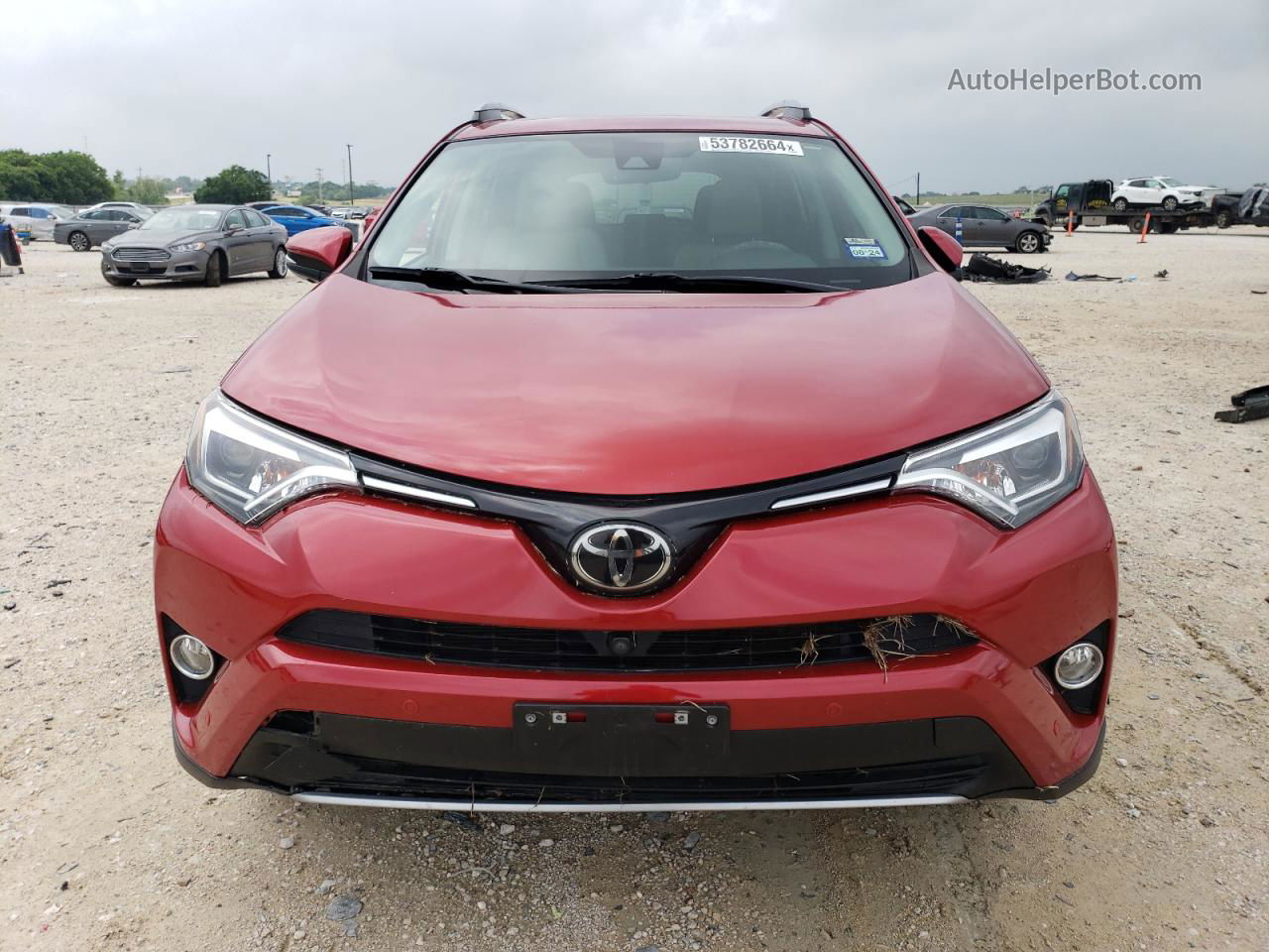 2017 Toyota Rav4 Limited Red vin: 2T3YFREV0HW390261