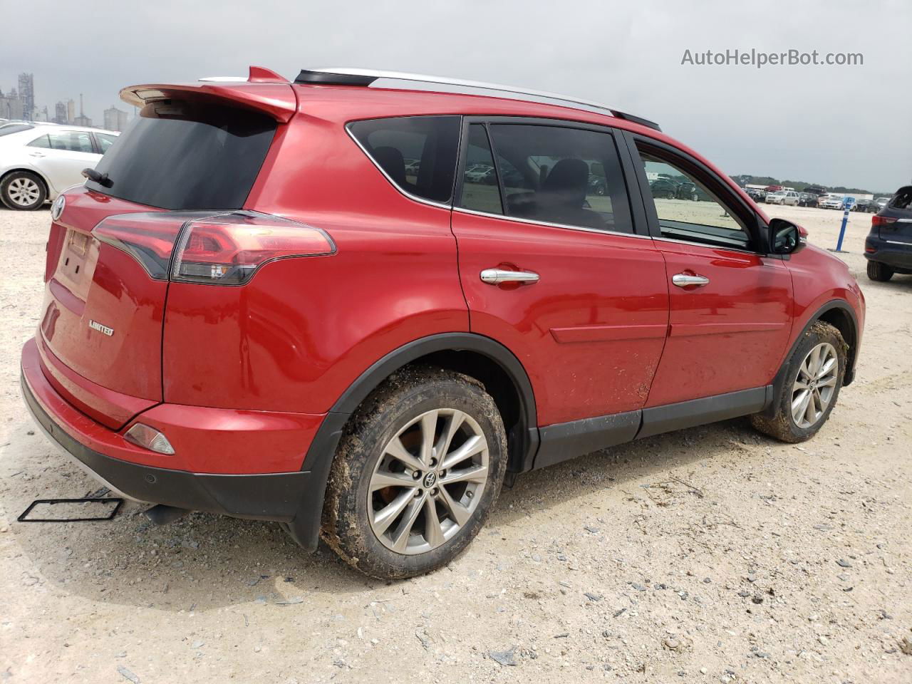 2017 Toyota Rav4 Limited Red vin: 2T3YFREV0HW390261