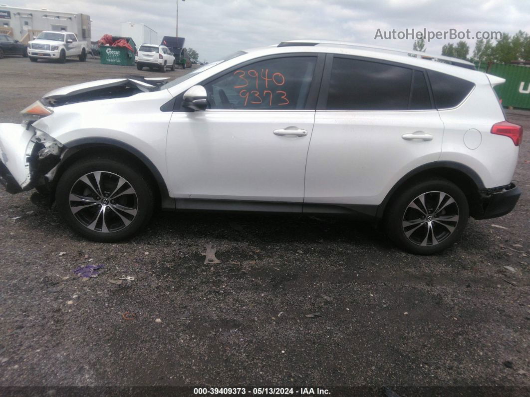 2015 Toyota Rav4 Limited White vin: 2T3YFREV1FW201808