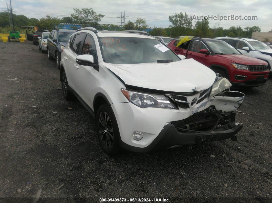 2015 Toyota Rav4 Limited White vin: 2T3YFREV1FW201808