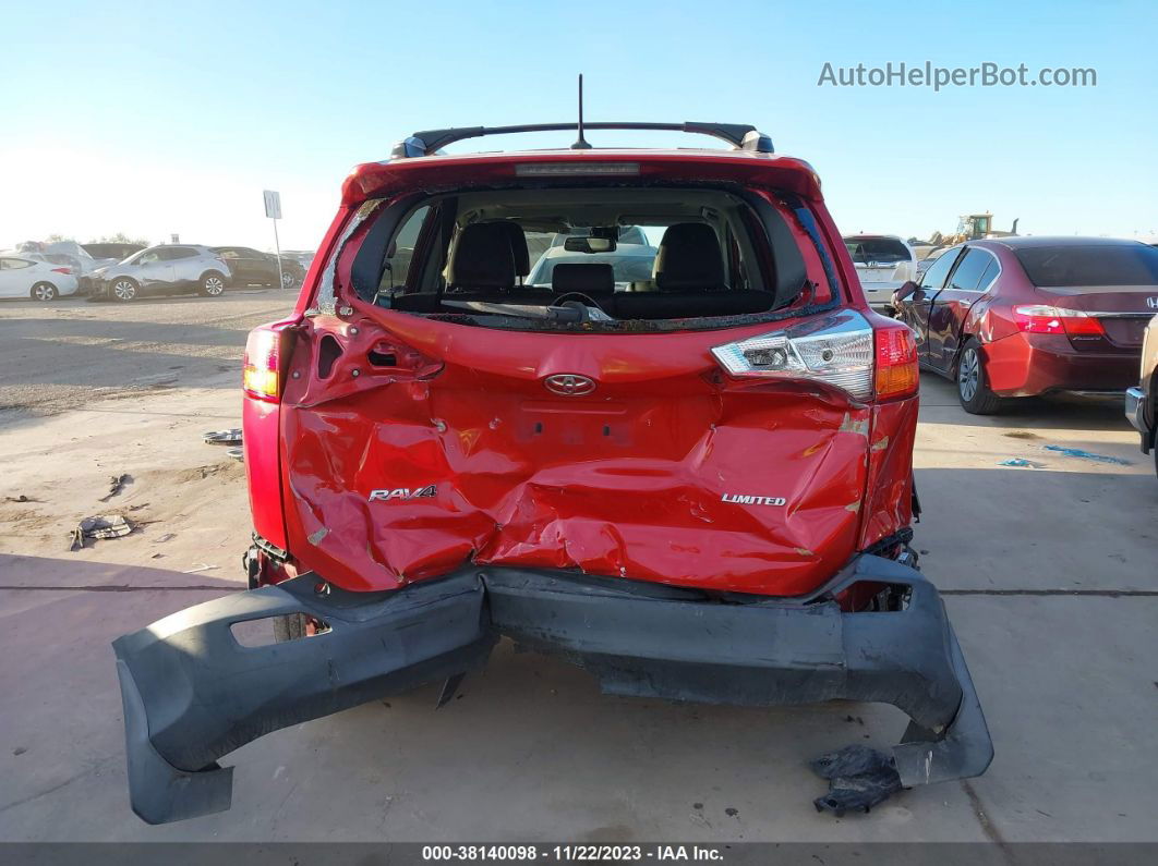 2015 Toyota Rav4 Limited Red vin: 2T3YFREV2FW150772