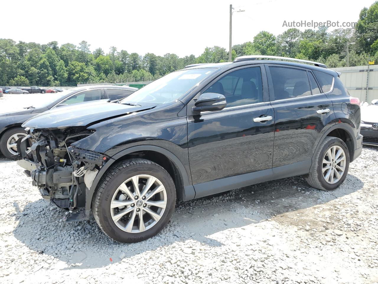 2018 Toyota Rav4 Limited Черный vin: 2T3YFREV2JW453351