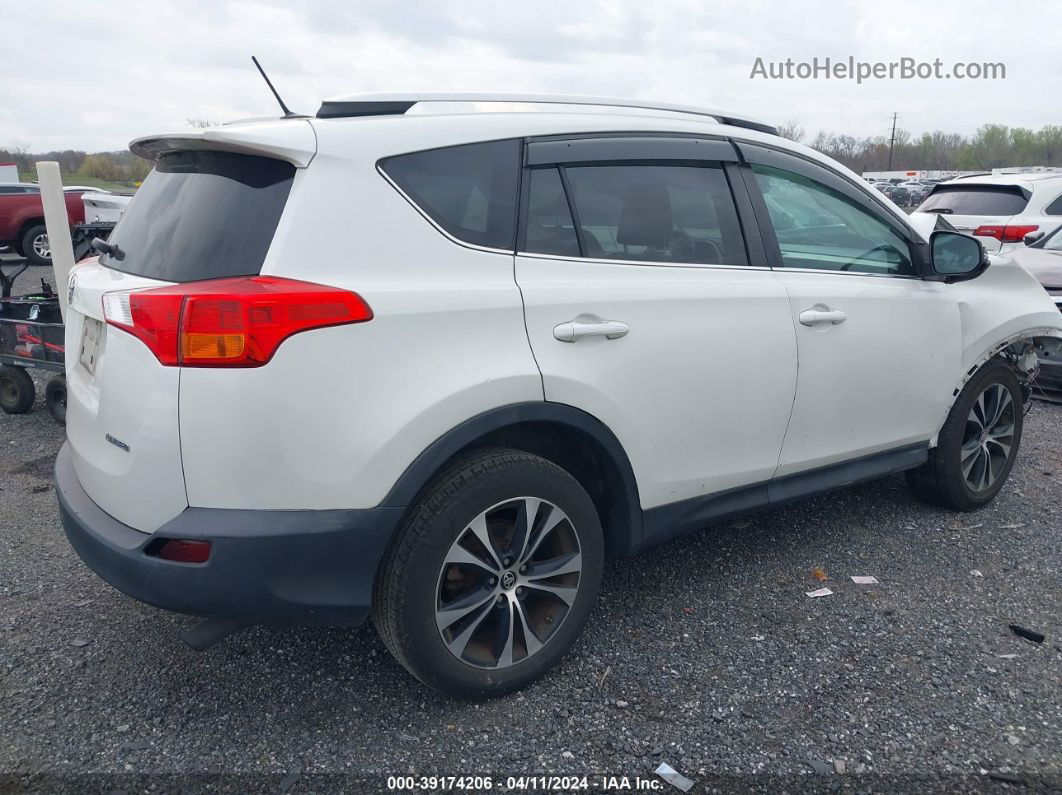 2015 Toyota Rav4 Limited Белый vin: 2T3YFREV3FW172473