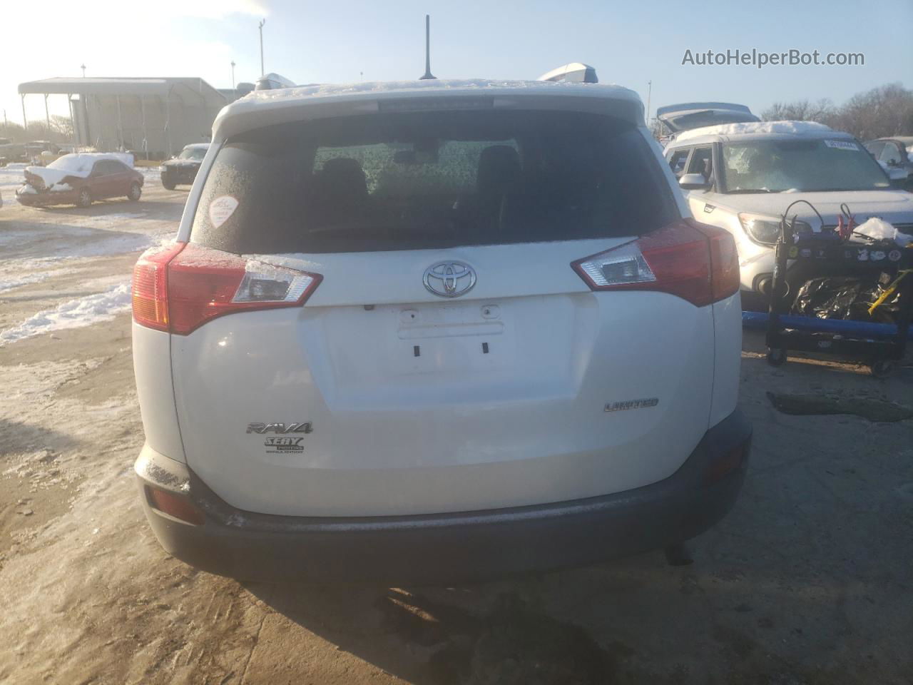 2015 Toyota Rav4 Limited White vin: 2T3YFREV3FW220702