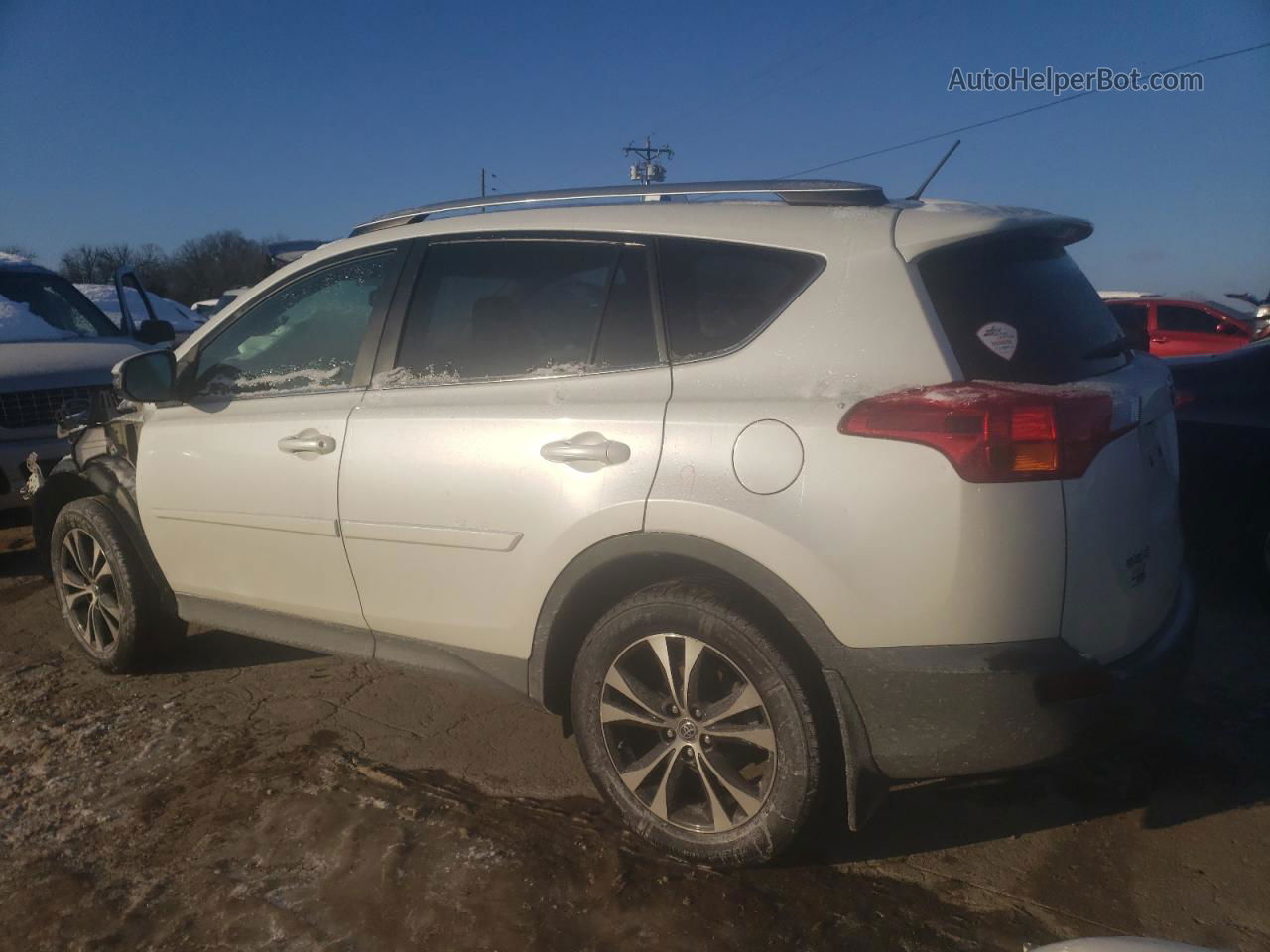 2015 Toyota Rav4 Limited White vin: 2T3YFREV3FW220702