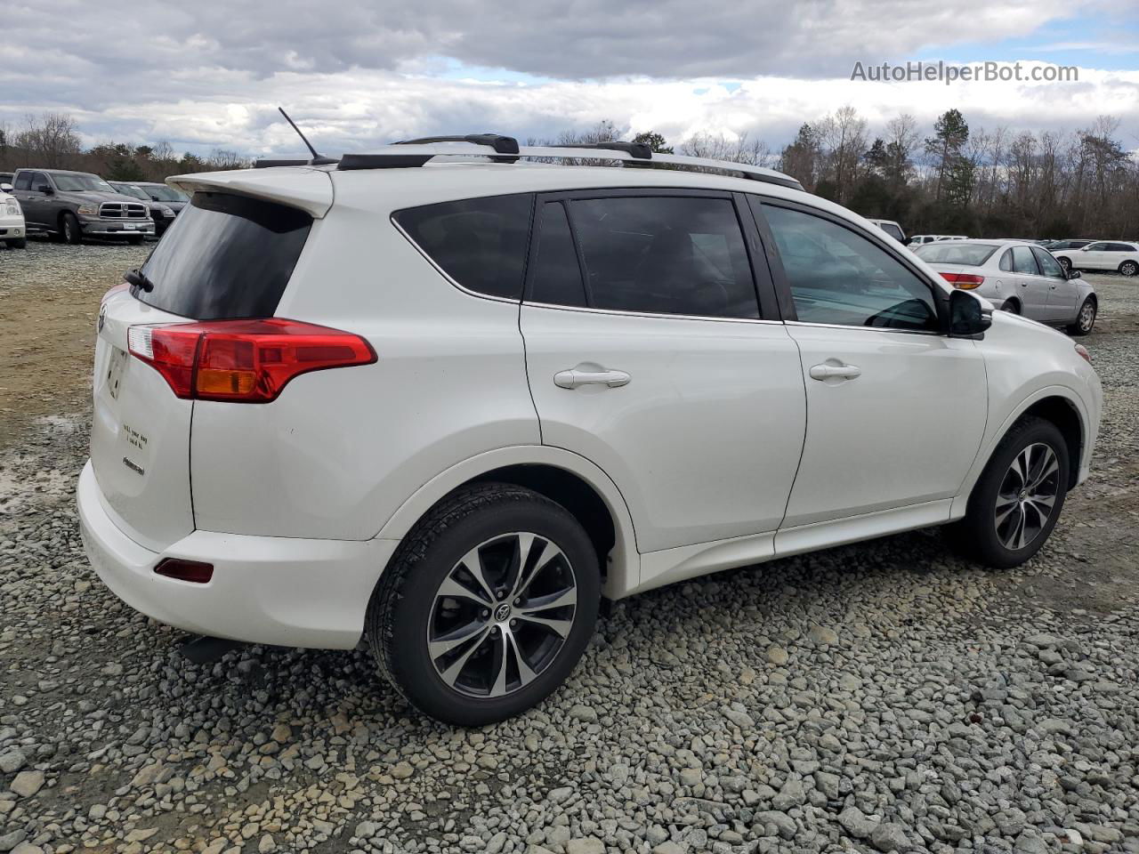 2015 Toyota Rav4 Limited Белый vin: 2T3YFREV4FW183644