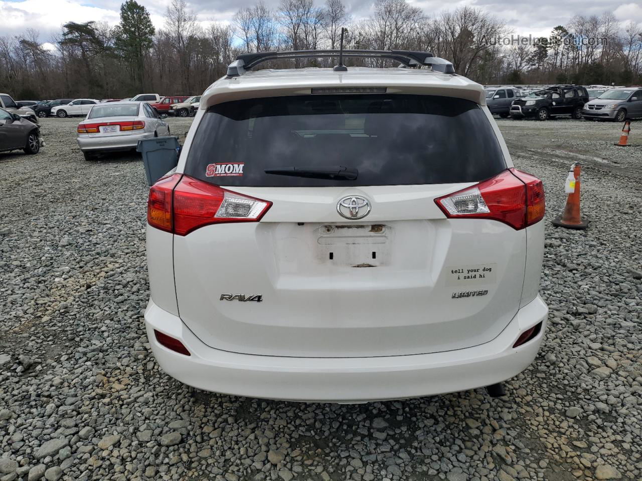 2015 Toyota Rav4 Limited Белый vin: 2T3YFREV4FW183644