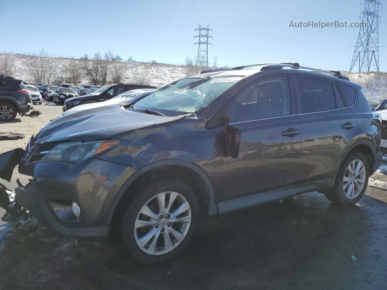 2015 Toyota Rav4 Limited Charcoal vin: 2T3YFREV6FW196055