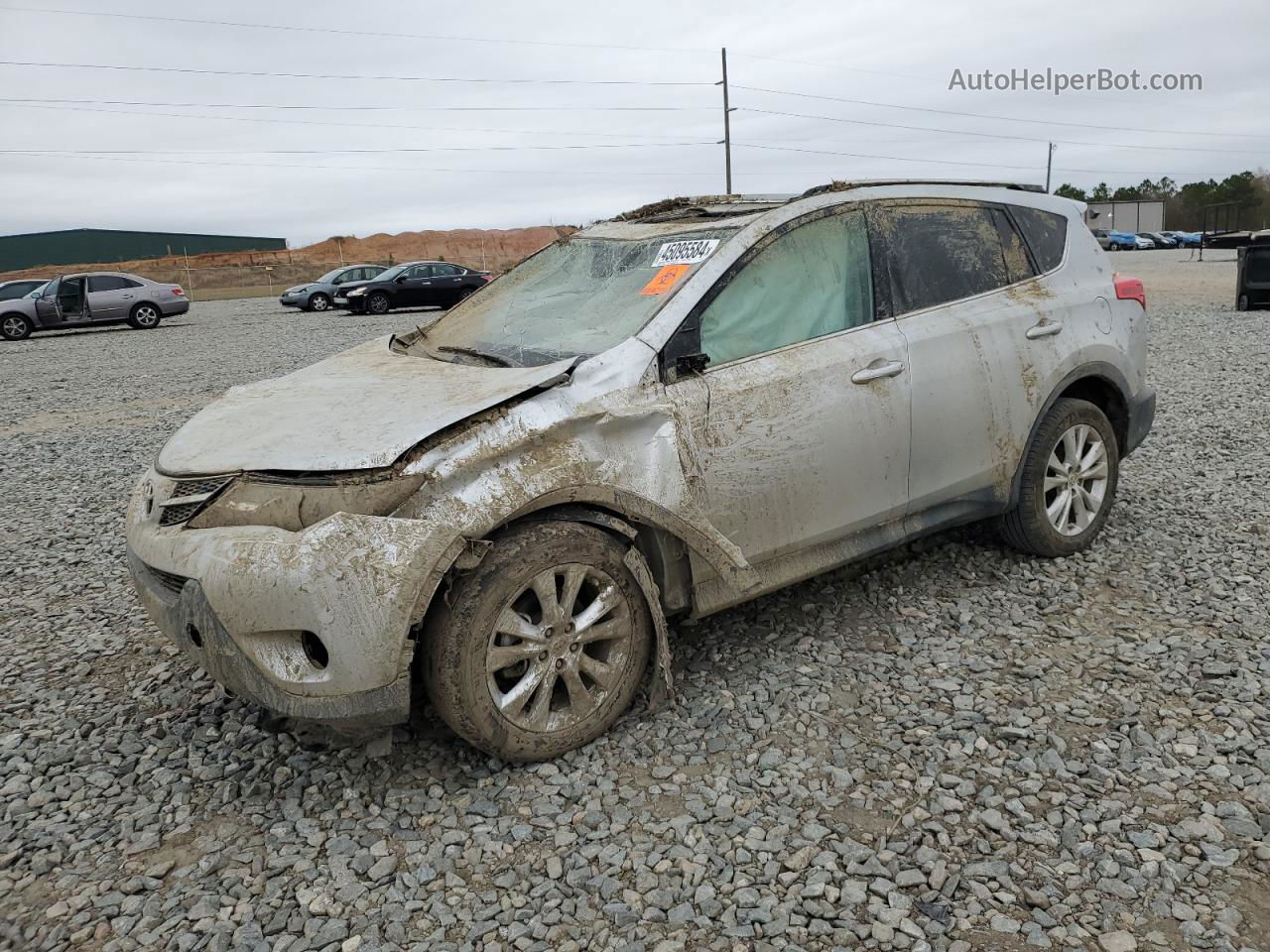 2015 Toyota Rav4 Limited Серебряный vin: 2T3YFREV9FW143933