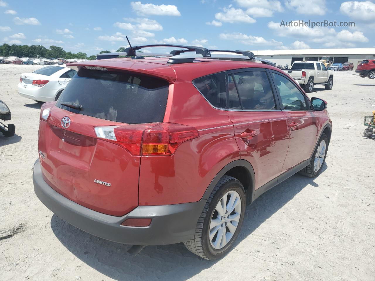 2015 Toyota Rav4 Limited Красный vin: 2T3YFREV9FW168007