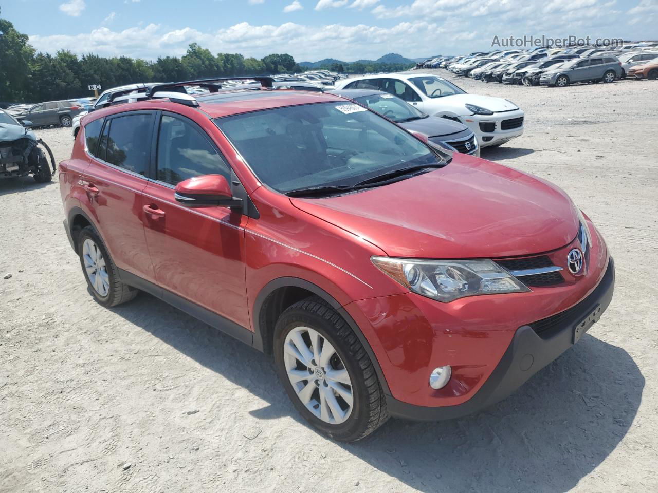 2015 Toyota Rav4 Limited Red vin: 2T3YFREV9FW168007