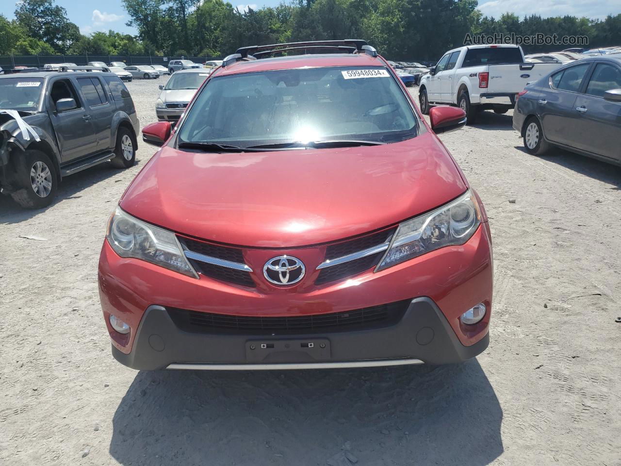 2015 Toyota Rav4 Limited Red vin: 2T3YFREV9FW168007