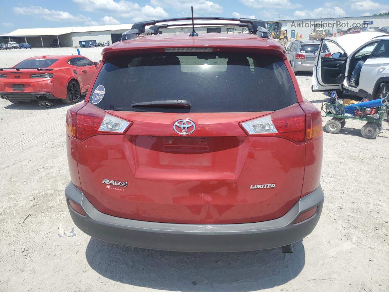 2015 Toyota Rav4 Limited Красный vin: 2T3YFREV9FW168007