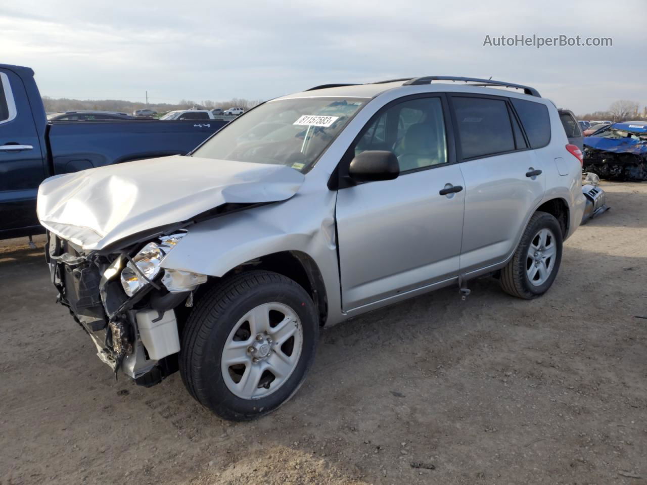 2010 Toyota Rav4  Серебряный vin: 2T3ZF4DV9AW021252