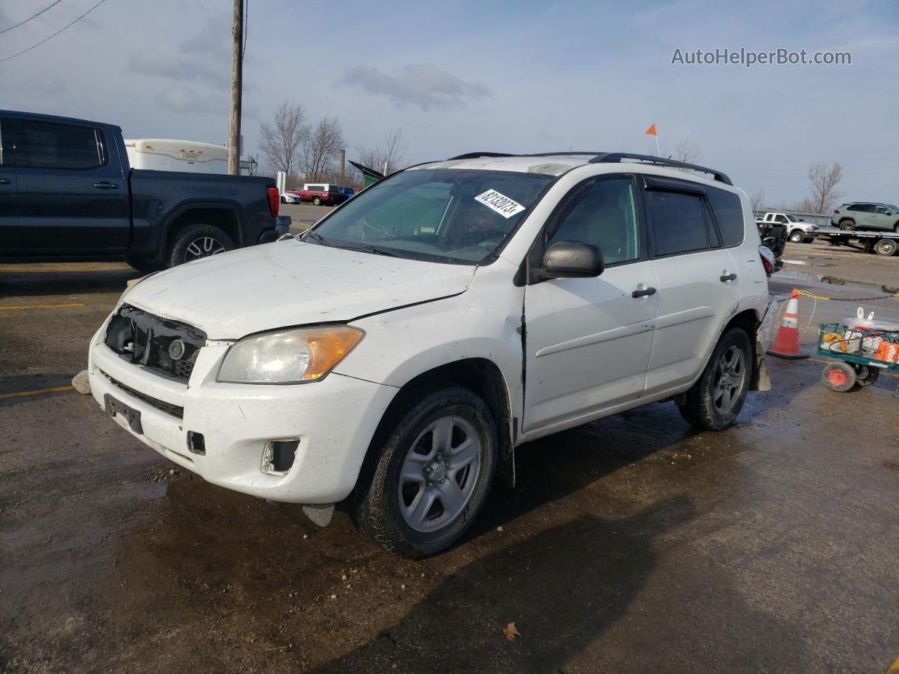 2010 Toyota Rav4  White vin: 2T3ZF4DV9AW034261