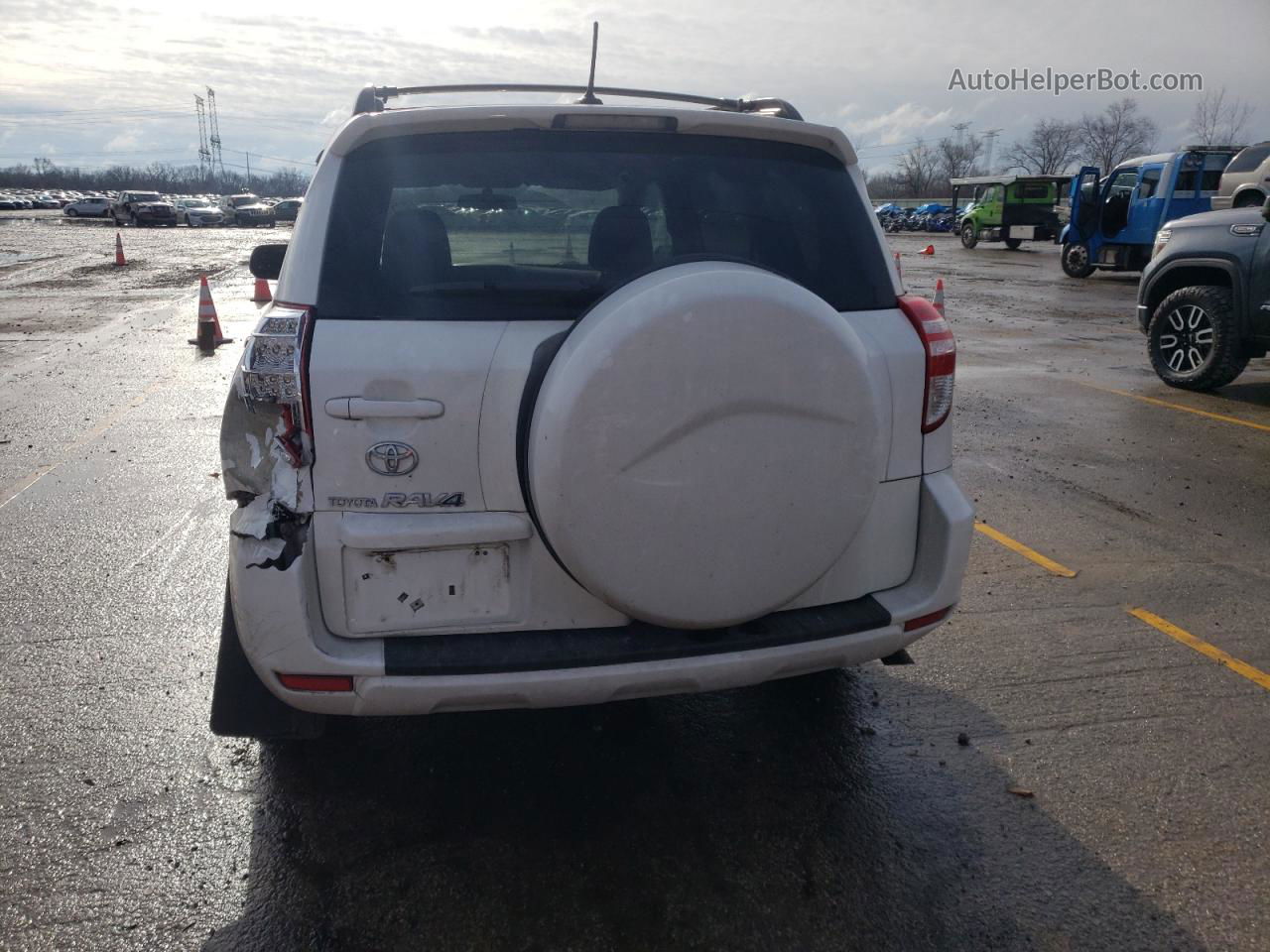 2010 Toyota Rav4  White vin: 2T3ZF4DV9AW034261