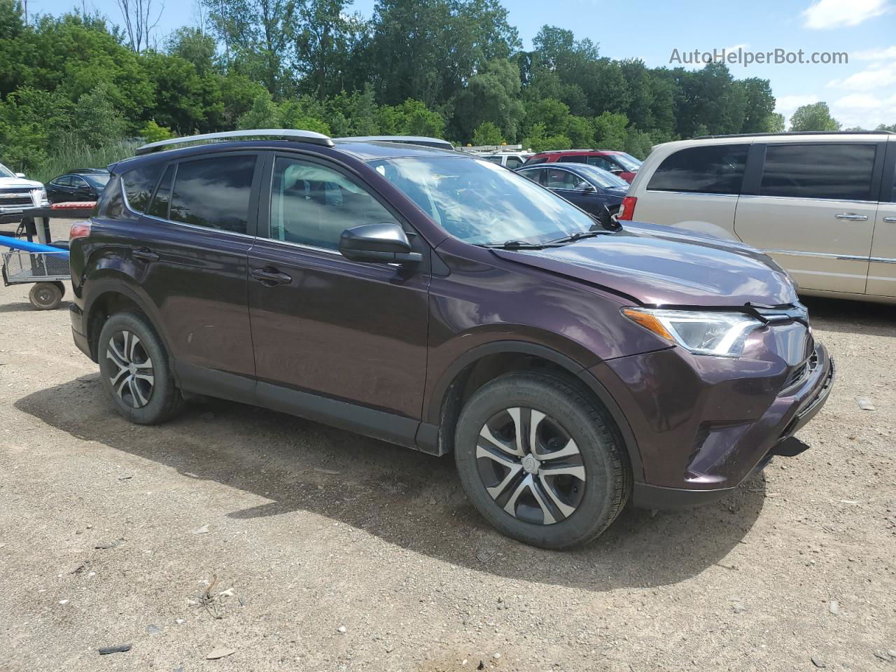 2016 Toyota Rav4 Le Burgundy vin: 2T3ZFREV2GW271999