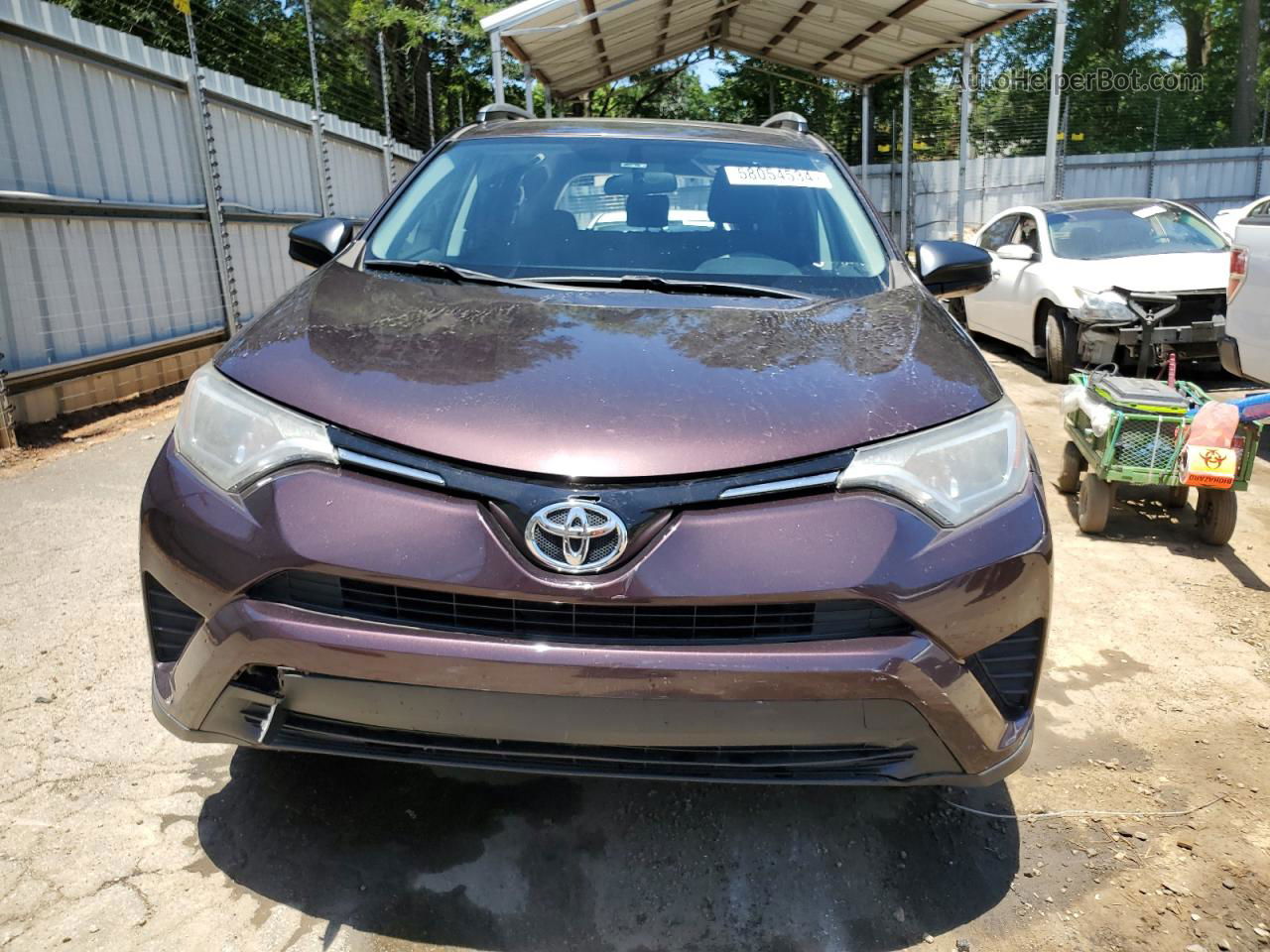 2016 Toyota Rav4 Le Purple vin: 2T3ZFREV2GW274711