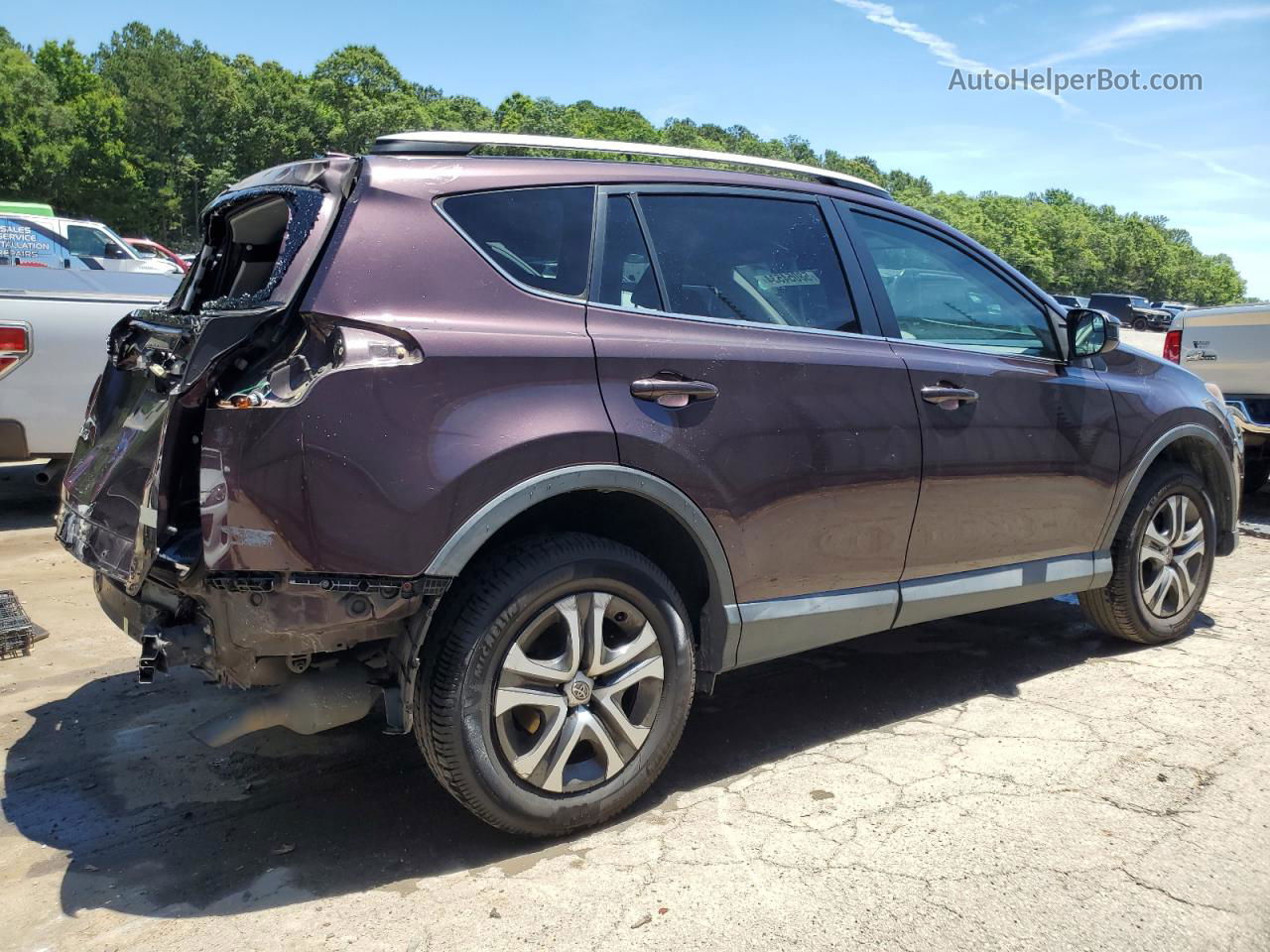 2016 Toyota Rav4 Le Purple vin: 2T3ZFREV2GW274711