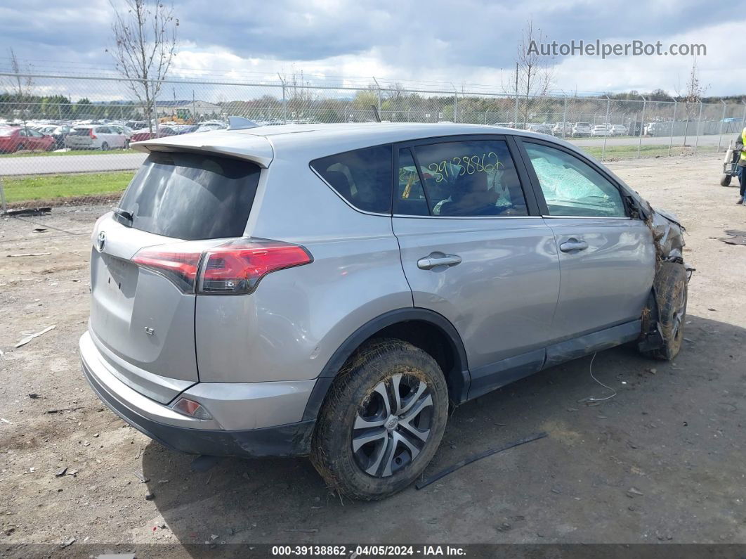 2018 Toyota Rav4 Le Silver vin: 2T3ZFREV3JW426566