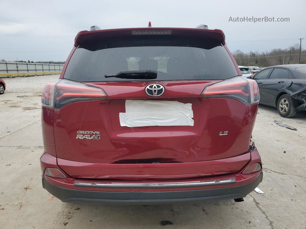 2018 Toyota Rav4 Le Maroon vin: 2T3ZFREV3JW432545