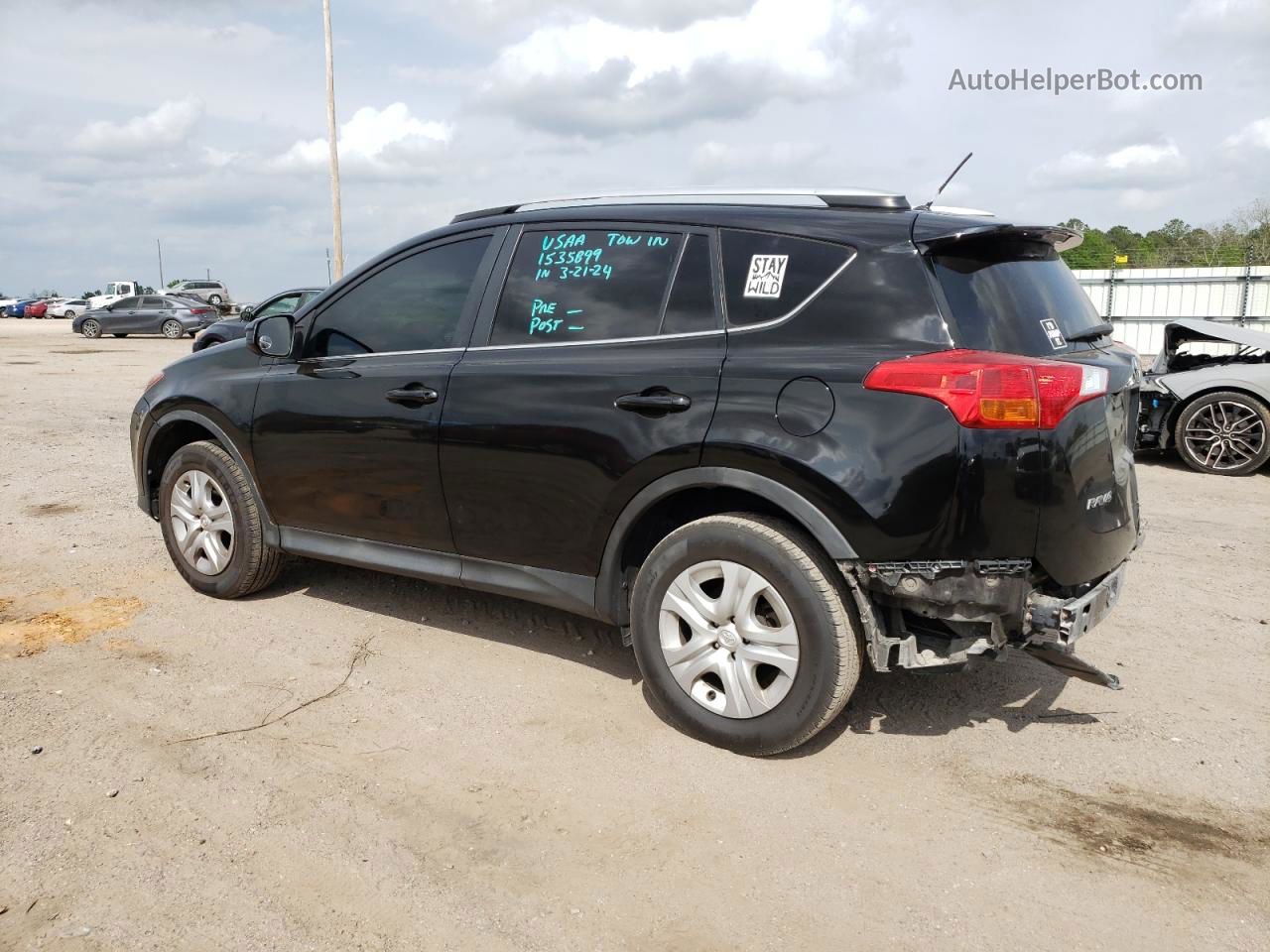 2015 Toyota Rav4 Le Black vin: 2T3ZFREV5FW205834