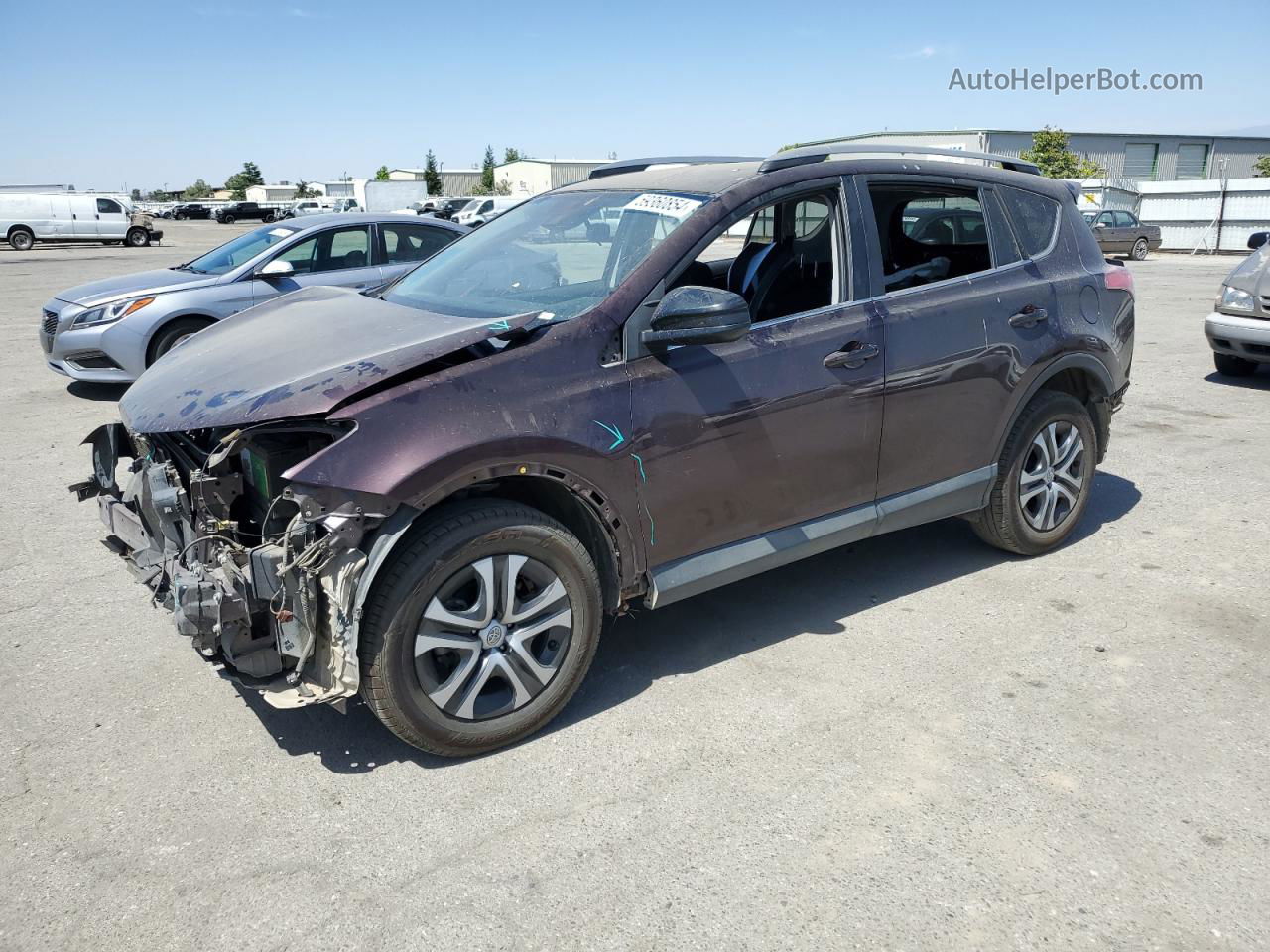 2018 Toyota Rav4 Le Purple vin: 2T3ZFREV5JW464235