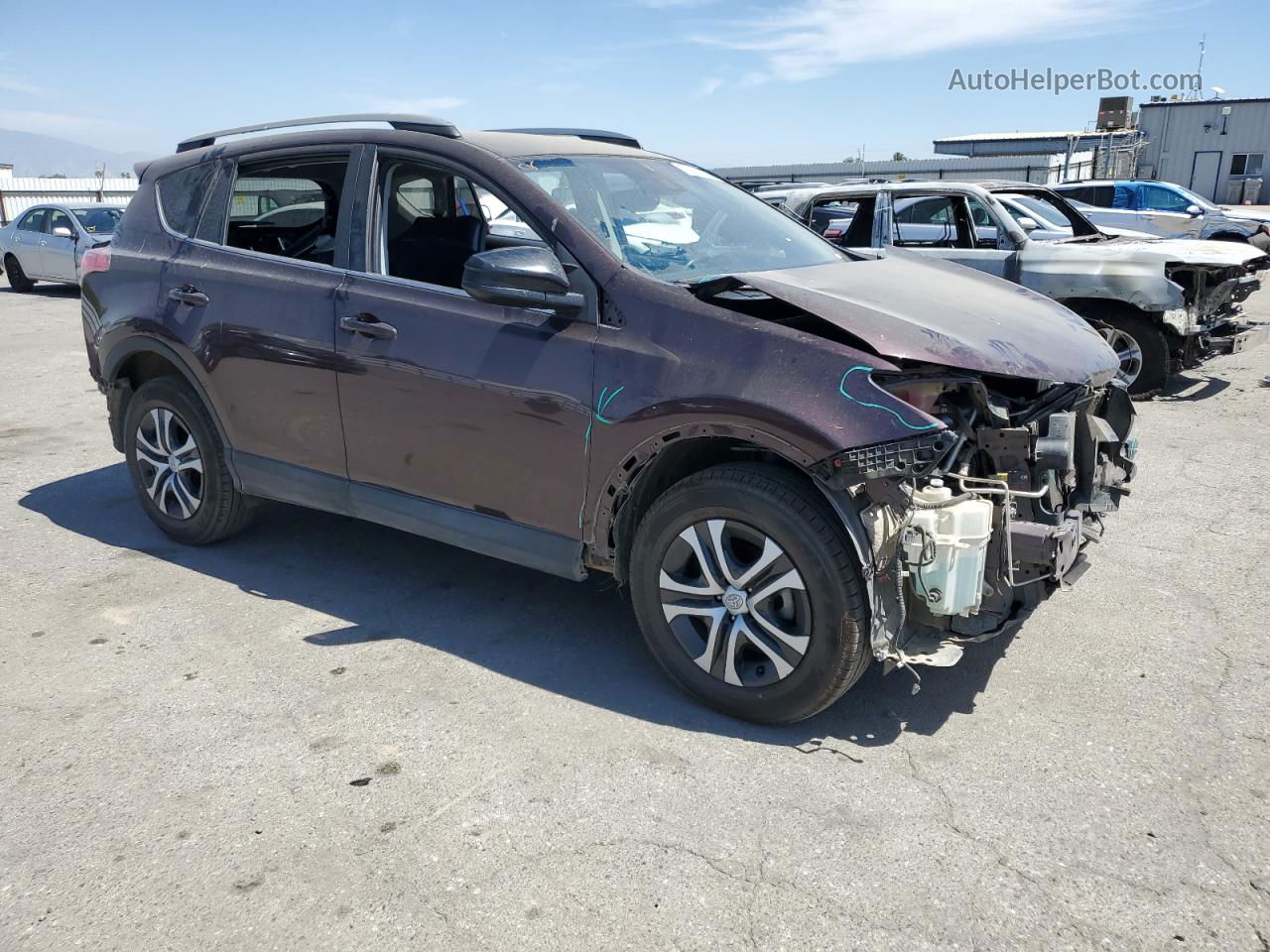 2018 Toyota Rav4 Le Purple vin: 2T3ZFREV5JW464235