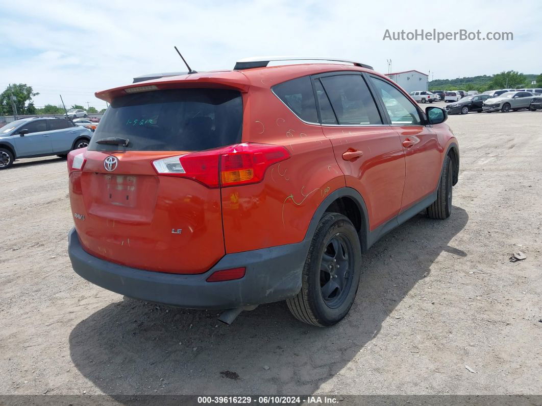 2015 Toyota Rav4 Le Orange vin: 2T3ZFREV7FW168060