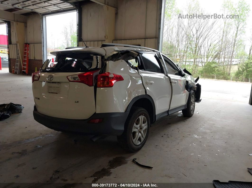 2015 Toyota Rav4 Le White vin: 2T3ZFREV8FW135844