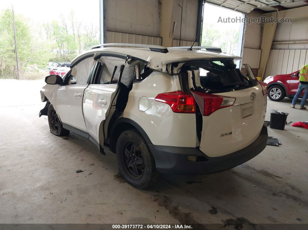 2015 Toyota Rav4 Le White vin: 2T3ZFREV8FW135844